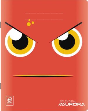 Splendid cahier, 72 pages, ft 16,5 x 21 cm, quadrill&eacute; 10 mm