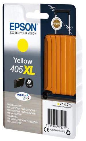 Epson inktcartridge 405XL, 1.100 pagina's, OEM C13T05H44010, geel