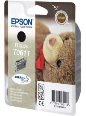 Epson cartouche d'encre T0611, noirpour 