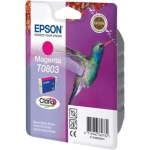 Epson ink cartridge T0803, magentavoor R