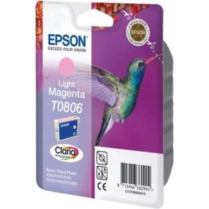 Epson ink cartridge T0806, light magenta