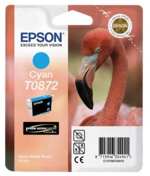 Epson ink cartridge T08724010 cyanvoor  
