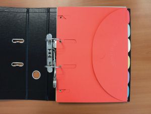 Tarifold smartfolder, geperforeerde showtas, geassorteerde kleuren, pak van 6 stuks