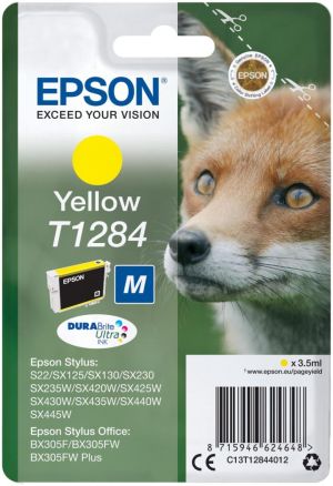 Epson inktcartridge T1284 geel, 225pagin
