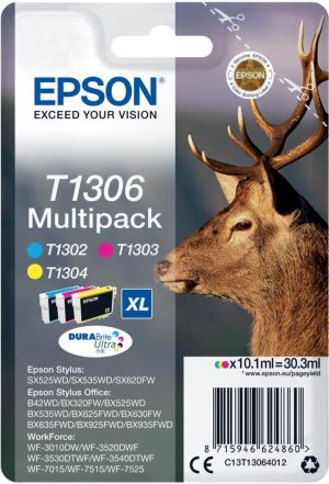 Epson inktcartridge T1306, 3 kleuren, 60