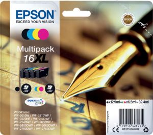 Epson inktcartridge 16XL, 4 kleuren, 450