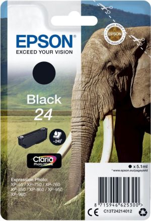 Epson inktcartridge 24 zwart, 360 pagina