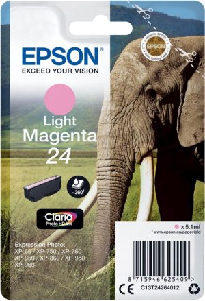 Epson inktcartridge 24 licht magenta, 36