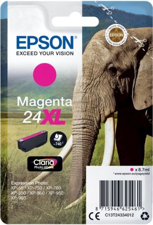 Epson cartouche d'encre 24XL magenta, 50