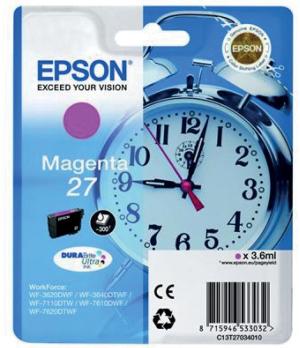 Epson 27 inktcartridge magenta standard capacity 3 6ml 350 pages