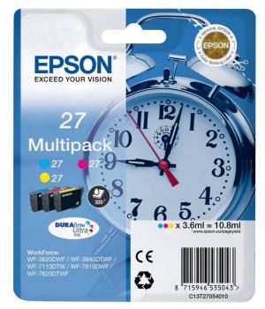 Epson 27 inktcartridge cyan magenta en jaune standard capac