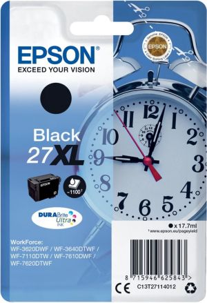 Epson inktcartridge 27XL zwart, 1100 pag