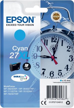 Epson inktcartridge 27XL cyaan, 1100 pag