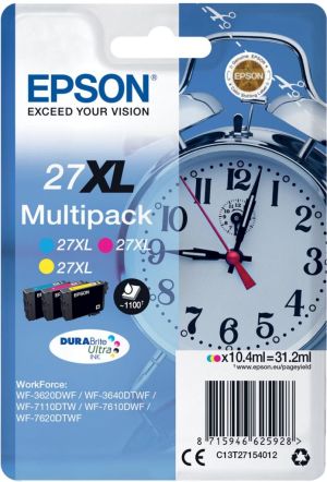 Epson inktcartridge 27XL, 3 kleuren, 110