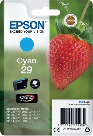 Epson inktcartridge 29 cyaan, 180 pagina