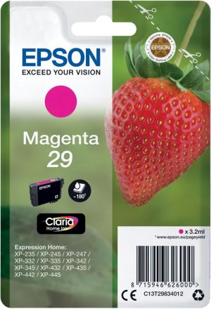Epson inktcartridge 29 magenta, 180pagin