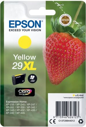 Epson cartouche d'encre 29XL jaune,450 p