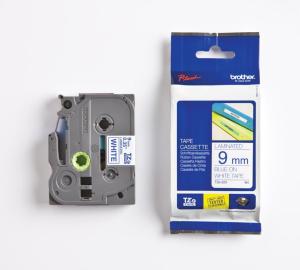 Brother P-touch 9 mm. - bleu/blanc