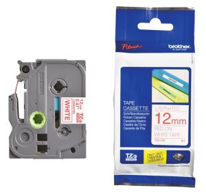 Brother P-TOUCH 12 mm - rouge surblanc