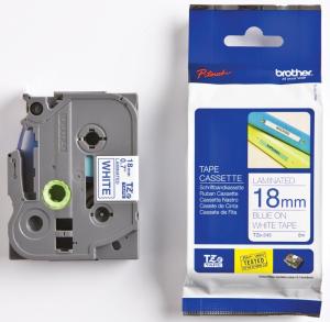 Brother rubans pour P-Touch 18 mm,bleu/b