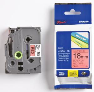 Brother ruban TZ-441 18mm noir surrouge.
