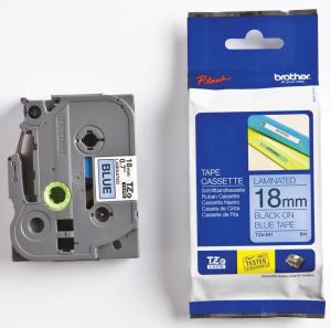 Brother ruban TZ-541 18mm noir surbleu