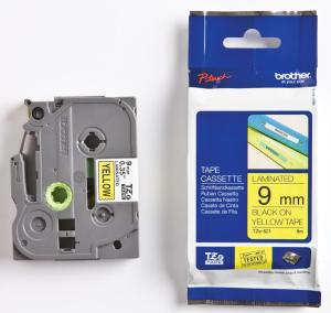 Brother P-touch 9 mm. - noir/jaune