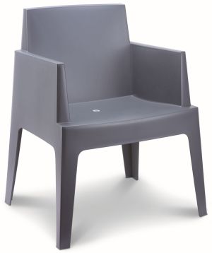 Chaise de patio Box gris