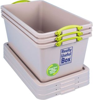 Really Useful Box Recycled opbergdoos 82 l, nestbaar, grijs