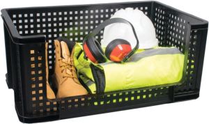 Really Useful Box opbergmand 64 liter, zwart