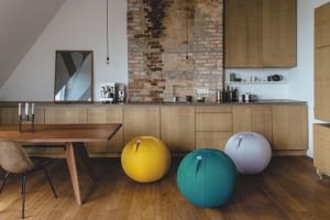 Vluv Leiv zitbal Mustard 75cm