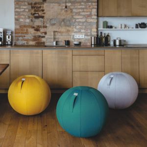 Vluv Leiv zitbal Mustard 75cm