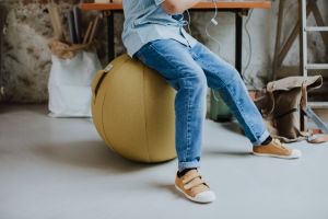 Vluv Leiv zitbal Mustard 75cm