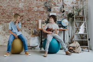 Vluv Leiv zitbal Mustard 75cm