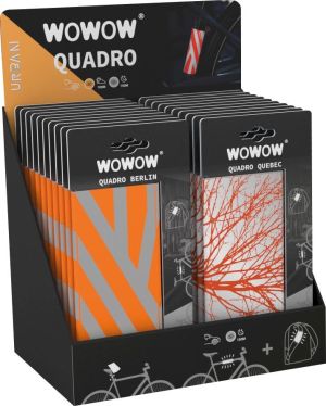 Wowow Quadro reflecterende band, toonbankdisplay van 20 stuks, assorti