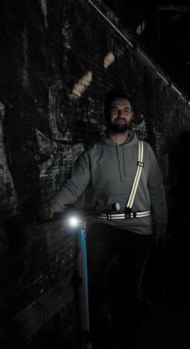 Wowow Cross Wrap gordel, met reflecterende stroken, in de hoogte en breedte verstelbaar