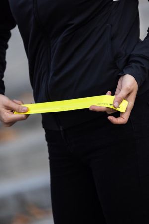 Wowow Snap Wrap Reflomax band, geel, 38 x 3 cm, doos van 2 stuks