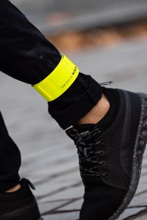 Wowow Snap Wrap Reflomax band, geel, 38 x 3 cm, doos van 2 stuks