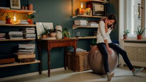 Vluv Veel zitbal Mokka 75cm