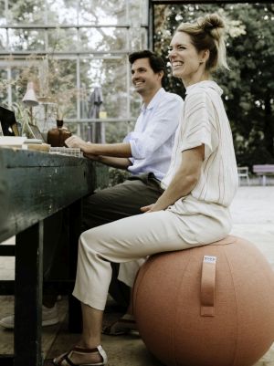 Vluv Sova zitbal Salmon 65cm