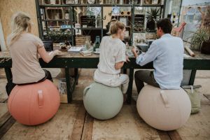 Vluv Sova zitbal Salmon 65cm