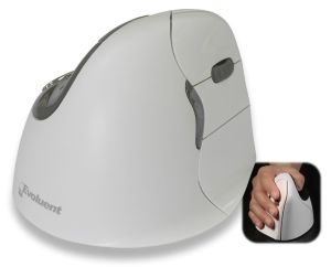 Bakker Elkhuizen Verticale Ergonomische Muis Evoluent4 wit Bluetooth (Rechterhand)