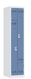 armoire monobloc 1 colonne bleu