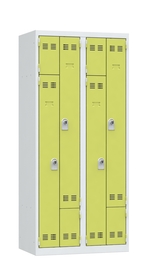 armoire monobloc 2 colonnes anis