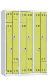 armoire monobloc 3 colonnes anis