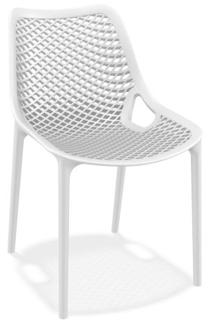 Chaise de cantine / chaise de patio Air blanc