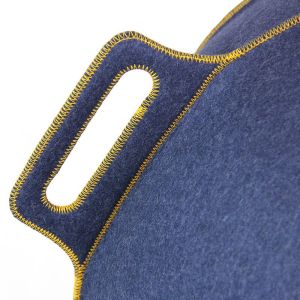 Vluv Velt zitbal Jeans-Melange / Gold 75cm