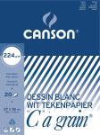 Canson wit tekenpapier 224 g, ft 27x 36 