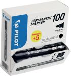 Pilot permanent marker 100, XXL doos met