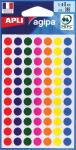 Agipa etiketten diameter 8 mm, geassort.